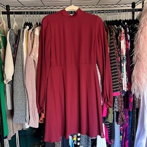 Wine Red Dress